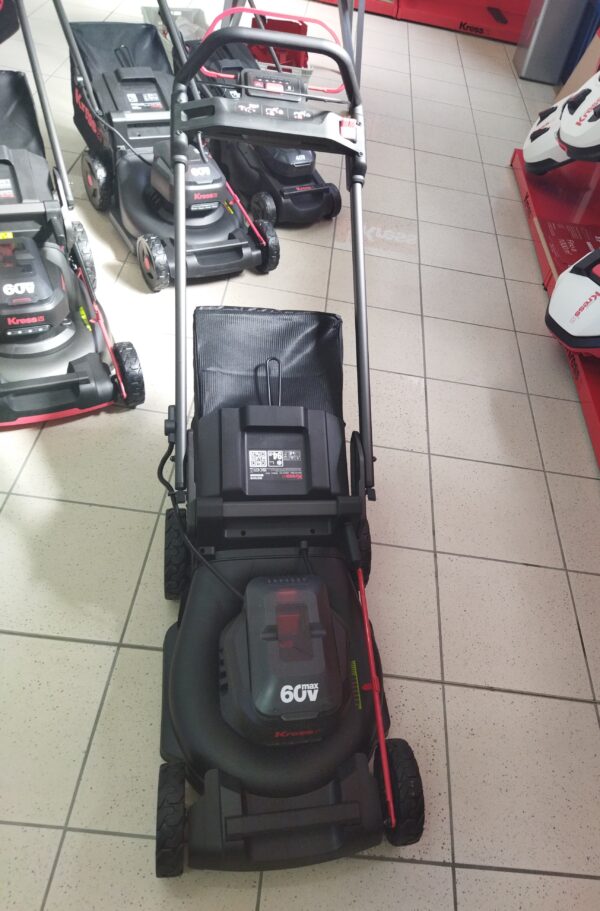 Rasaerba a spinta senza fili Kress (KG757E) 60 V 46 cm - batterie 4Ah 60V e caricabatteria 5Ah