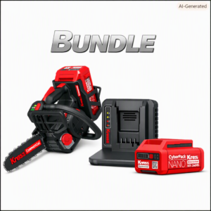 KIT Motosega Kress (KC320.9) Commercial 60V 35 cm - completo di batteria e caricabatte