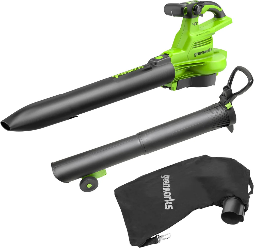Soffiatore/Aspiratore GREENWORKS GD40BVII (solo corpo macchina senza batteria e caricabatteria)